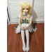 (SHELLY)Crossdress Sweet Girl Resin Half Head Female Cartoon Character Kigurumi Mask With BJD Eyes Cosplay Anime Role Lolita Doll Mask